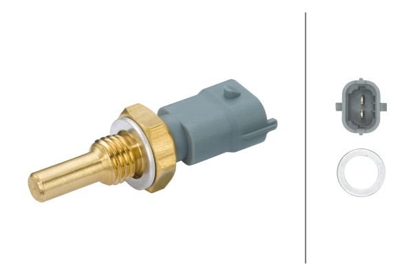 Czujnik temperatury płynu chłodzącego do Opla, 6PT009 107-611, HELLA w ofercie sklepu e-autoparts.pl 